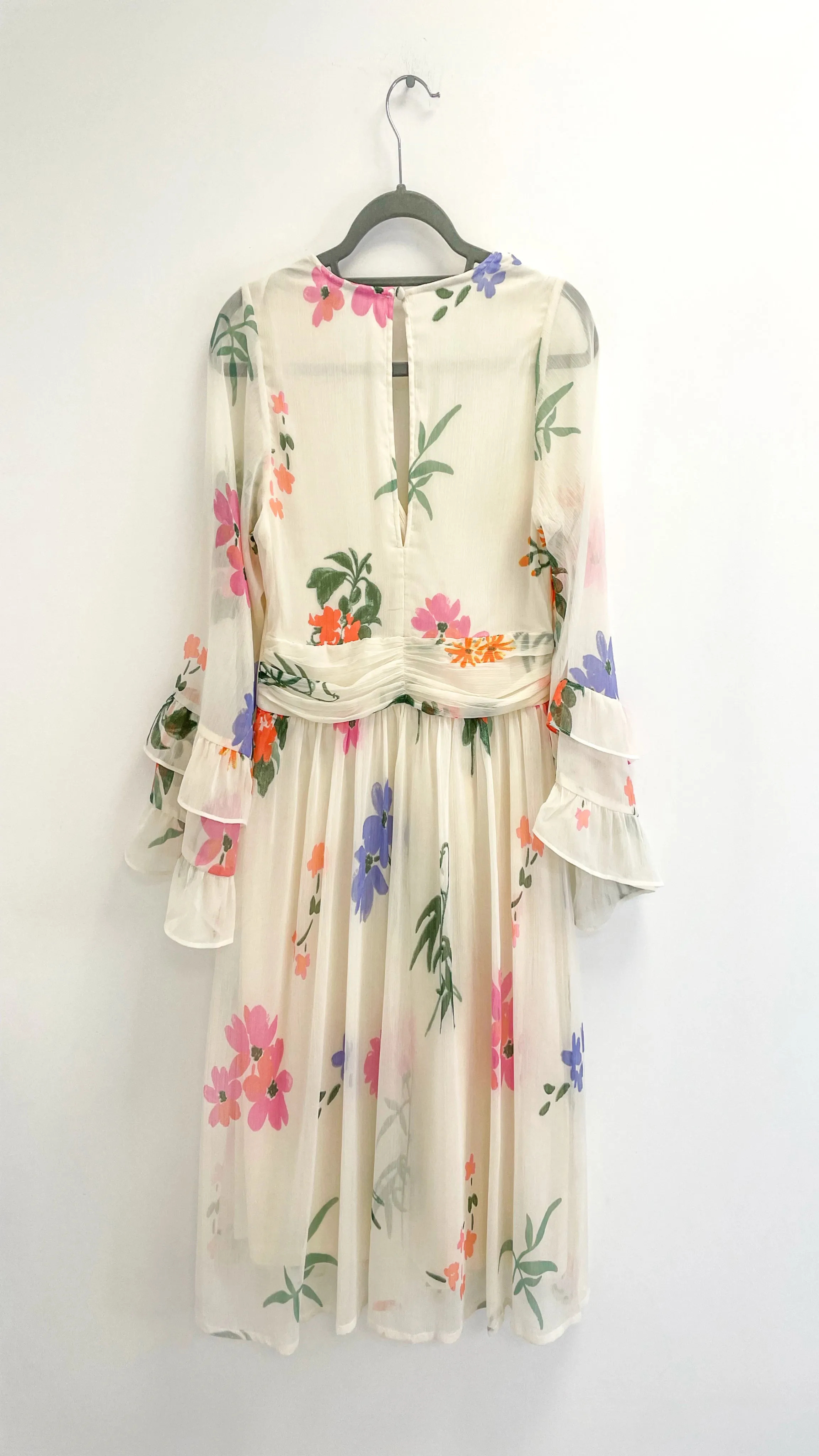 5-A1721 Frkarin White Floral Dress