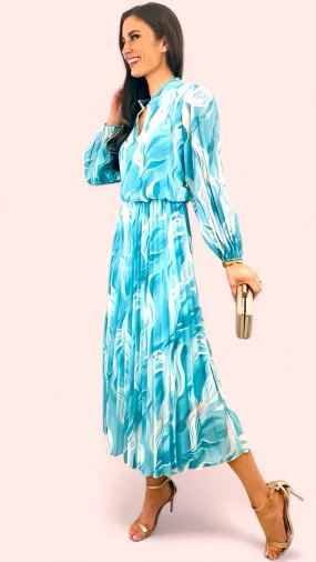 A1586 Aqua Vintage Loose Top Dress