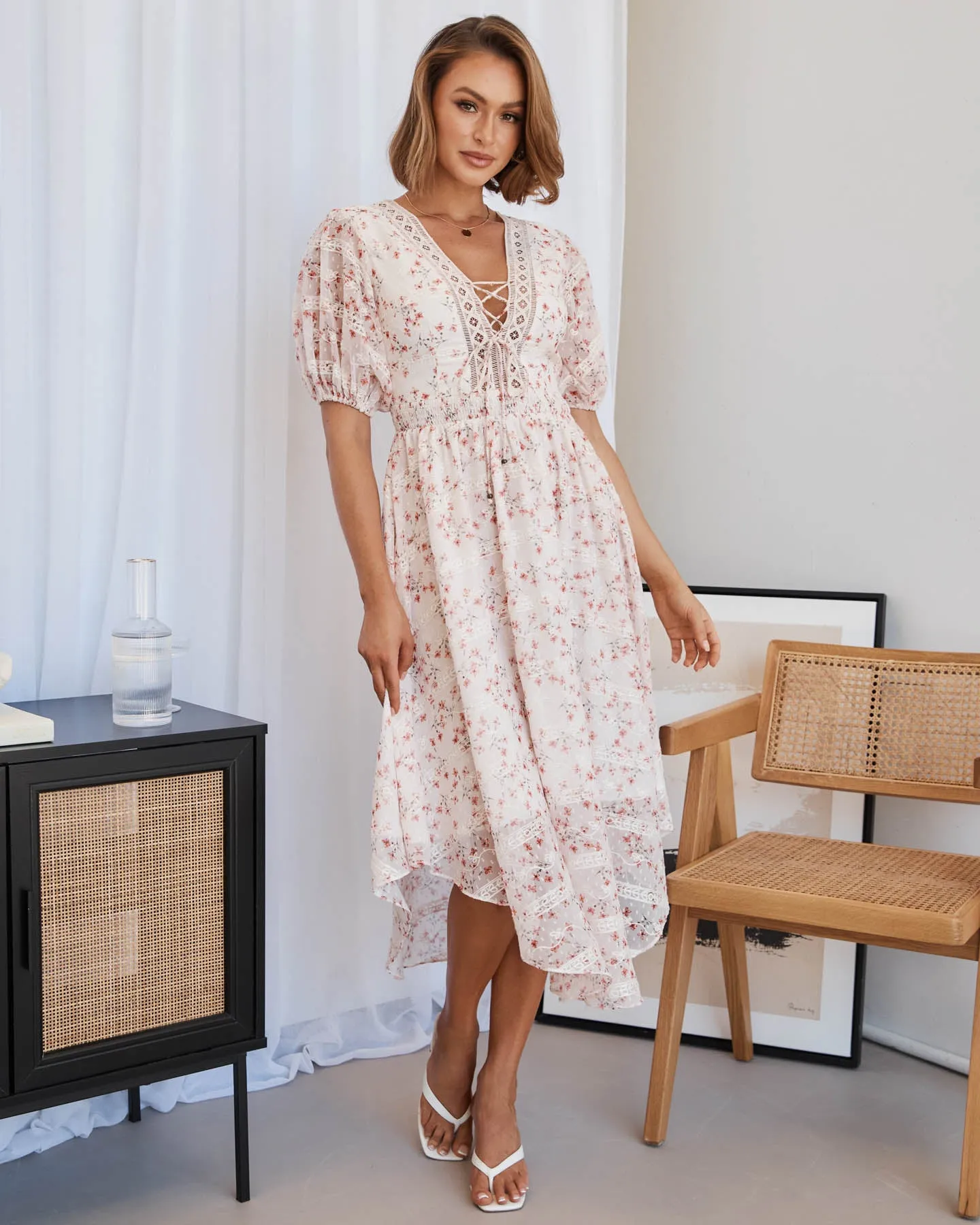 Allison Dress - Pink Floral