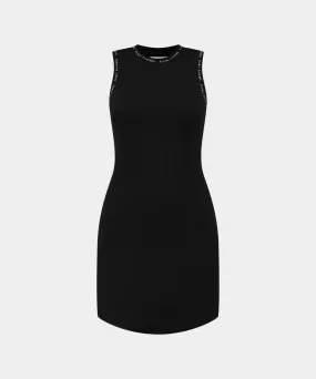 Black Erib Tank Dress