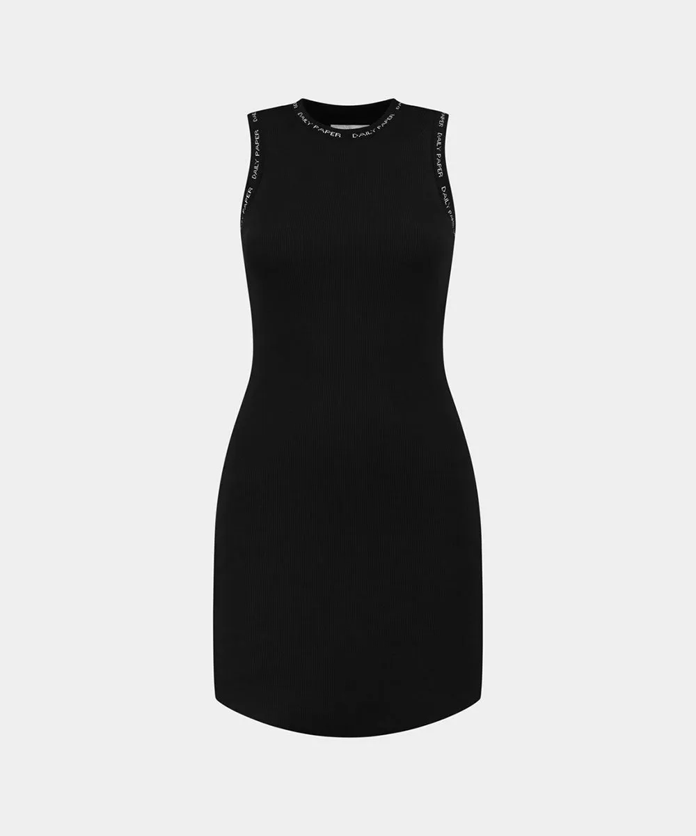 Black Erib Tank Dress