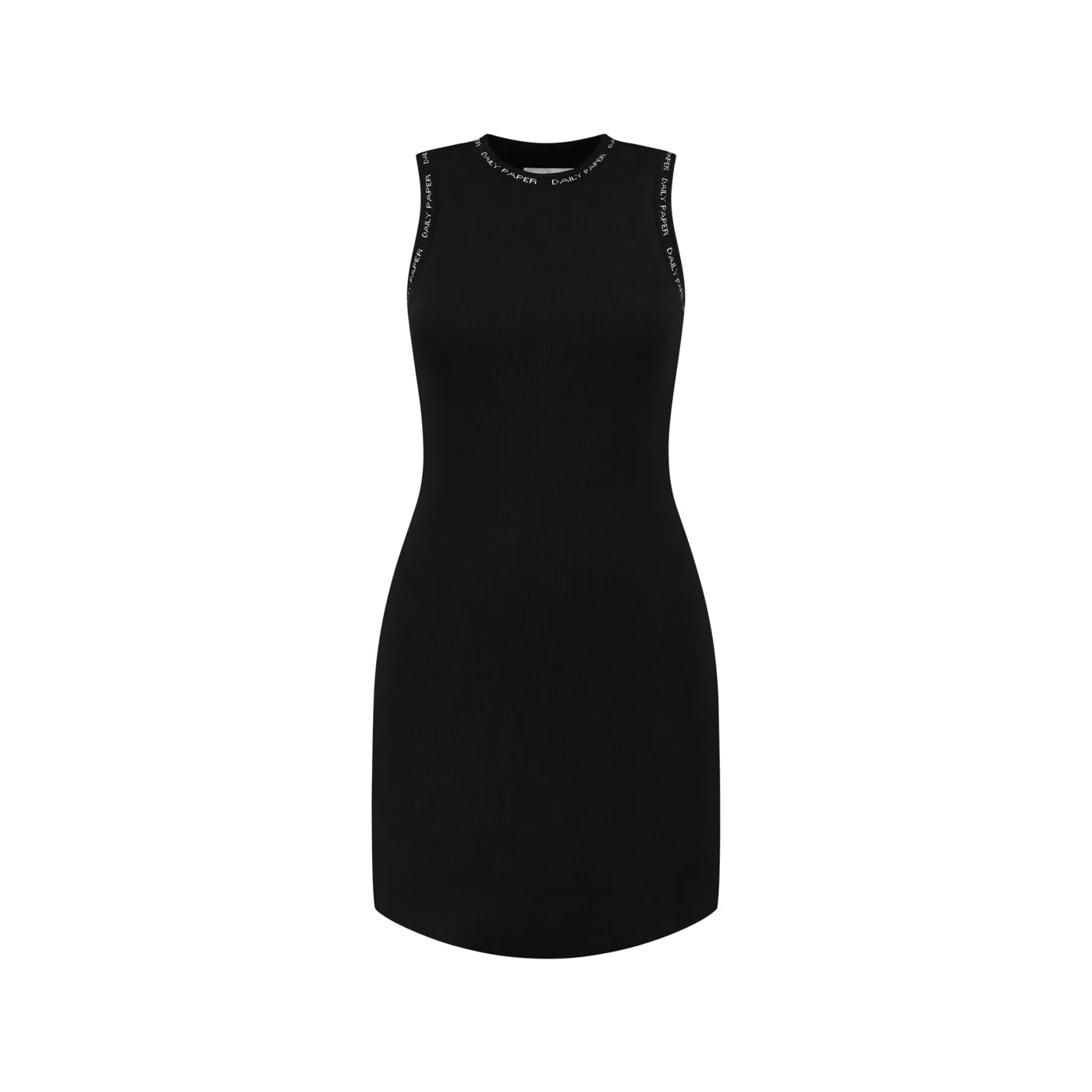 Black Erib Tank Dress