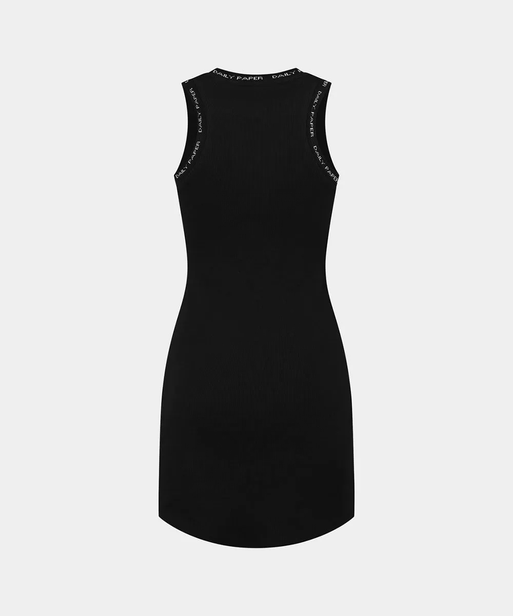 Black Erib Tank Dress