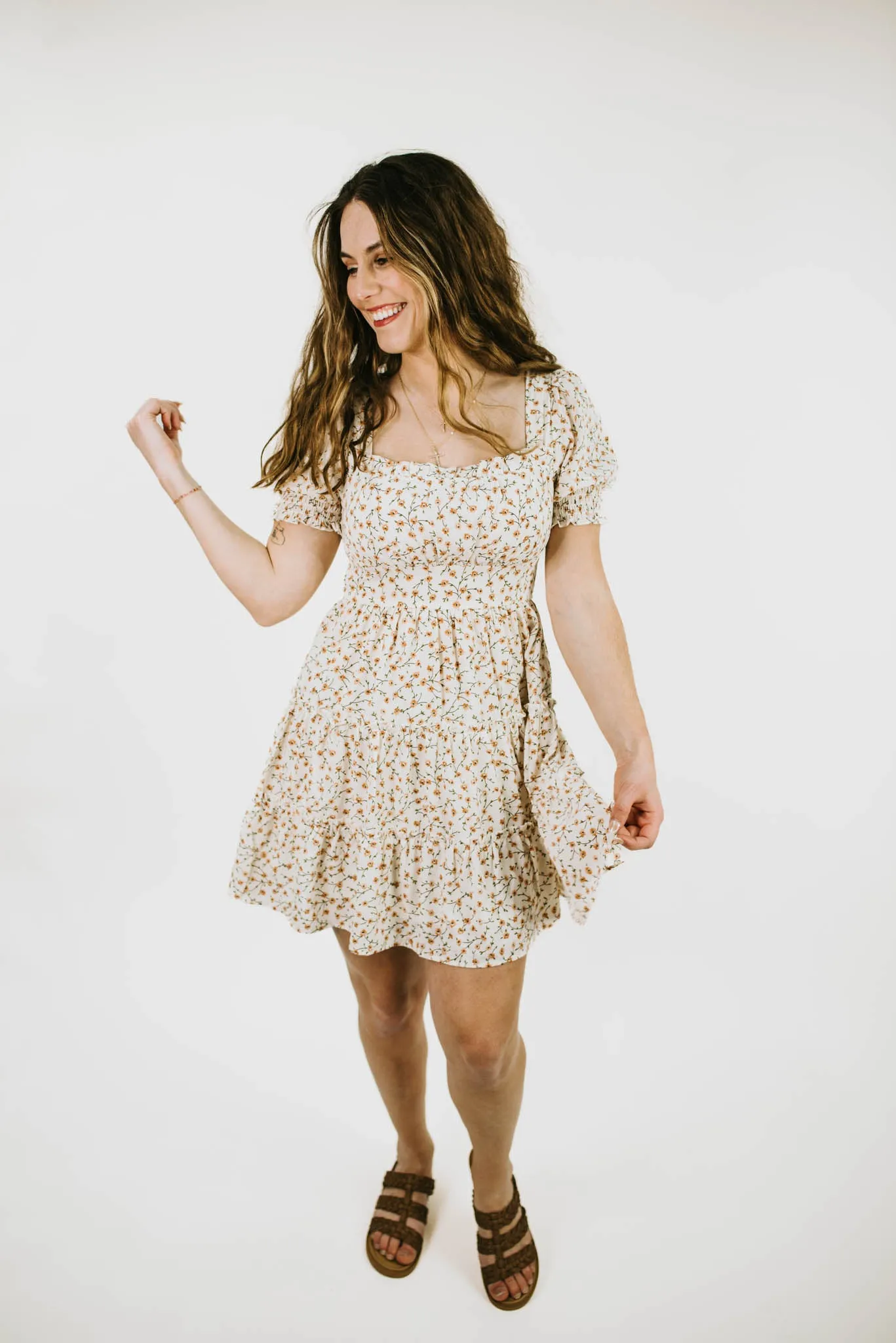 Blossom Floral Tiered Mini Dress