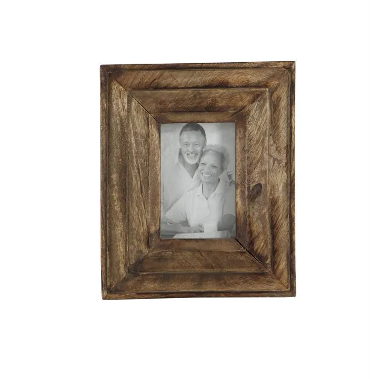 BROWN MANGO WOOD PHOTO FRAME,