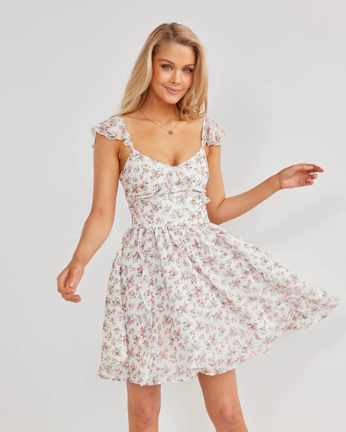 Catalina Dress-White