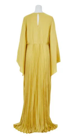 Chartreuse Pleated Dress