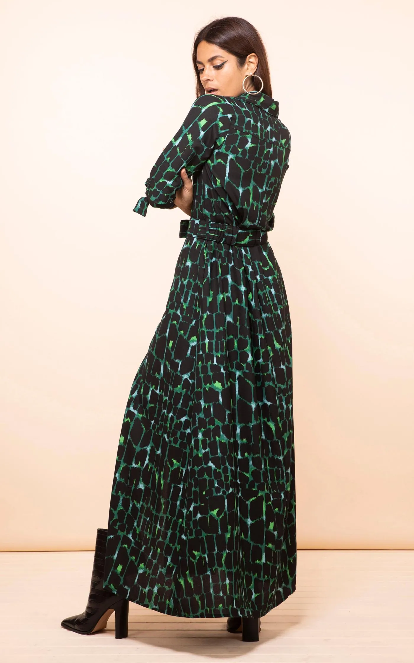 Dove Dress Green Alligator