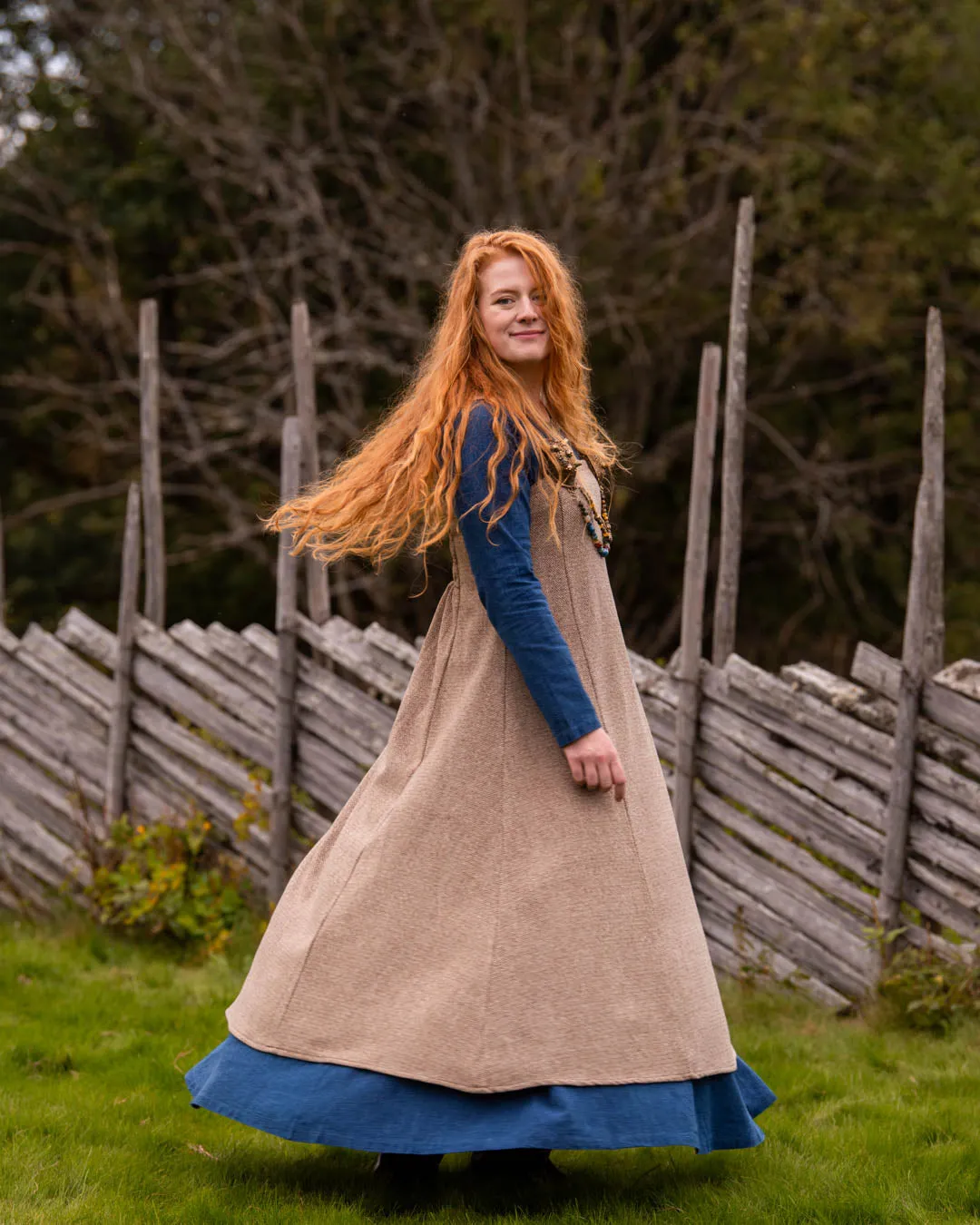 Draum Viking Apron Dress