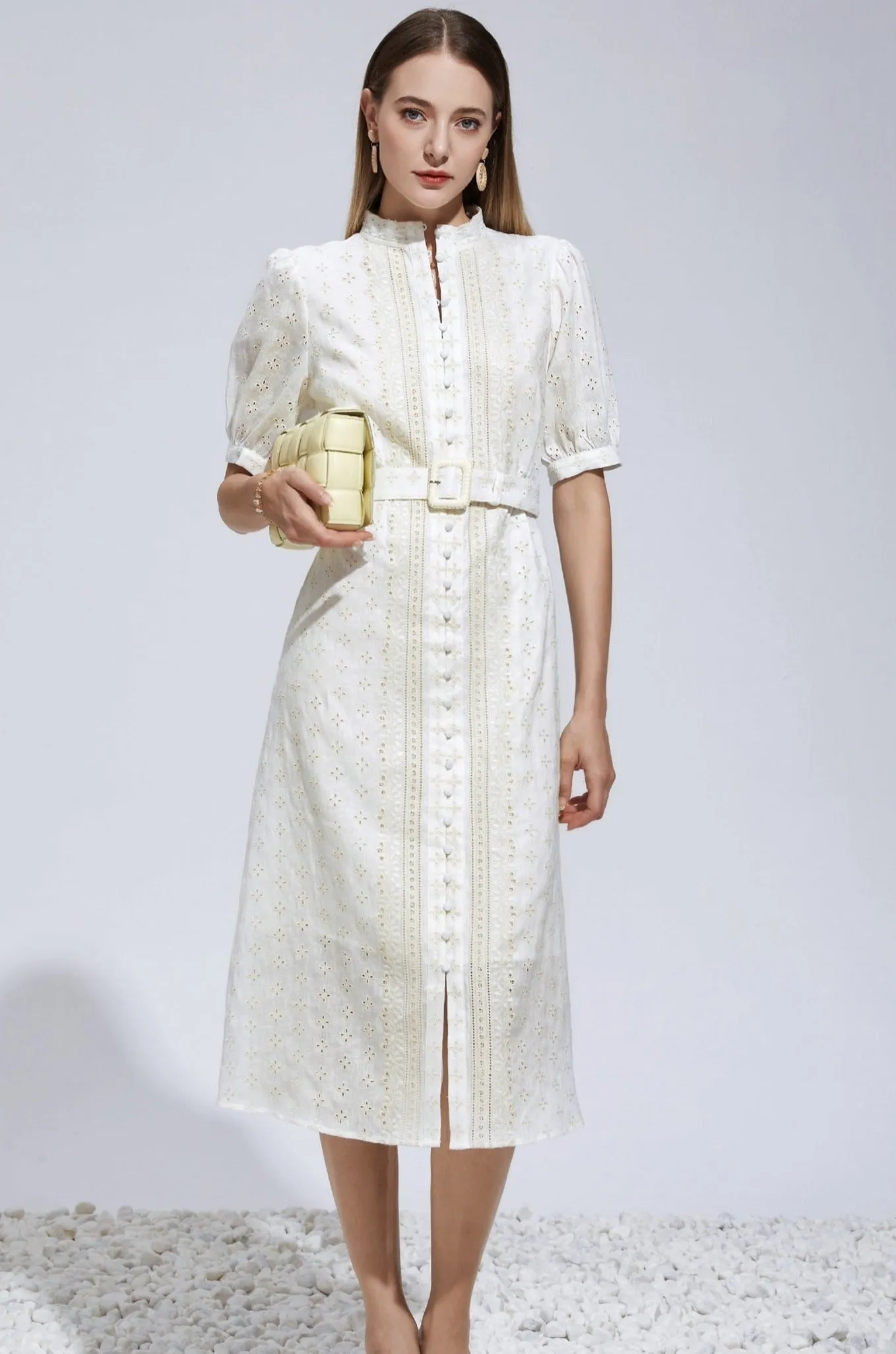 Elle Dress - White - GDS