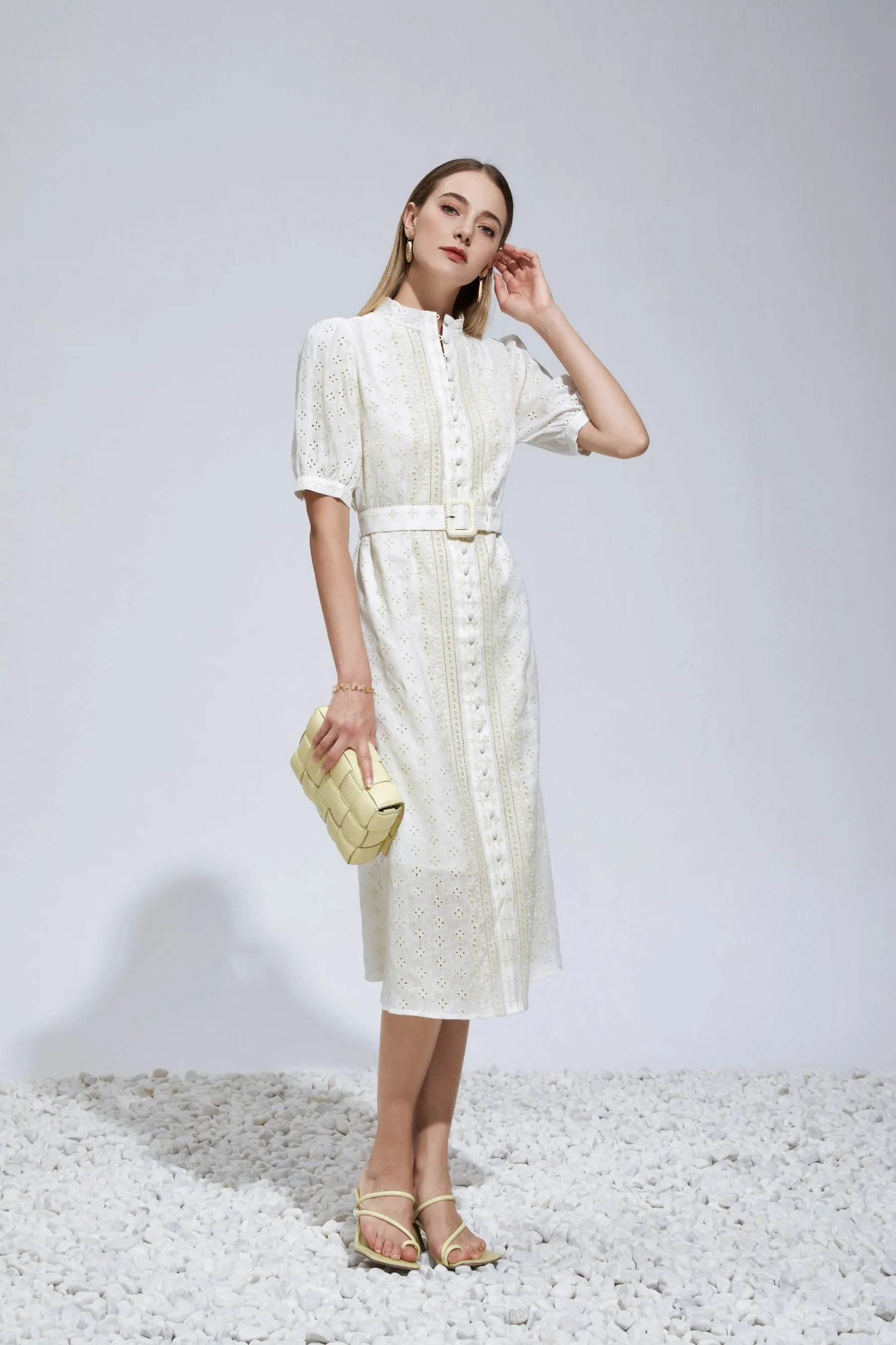 Elle Dress - White - GDS