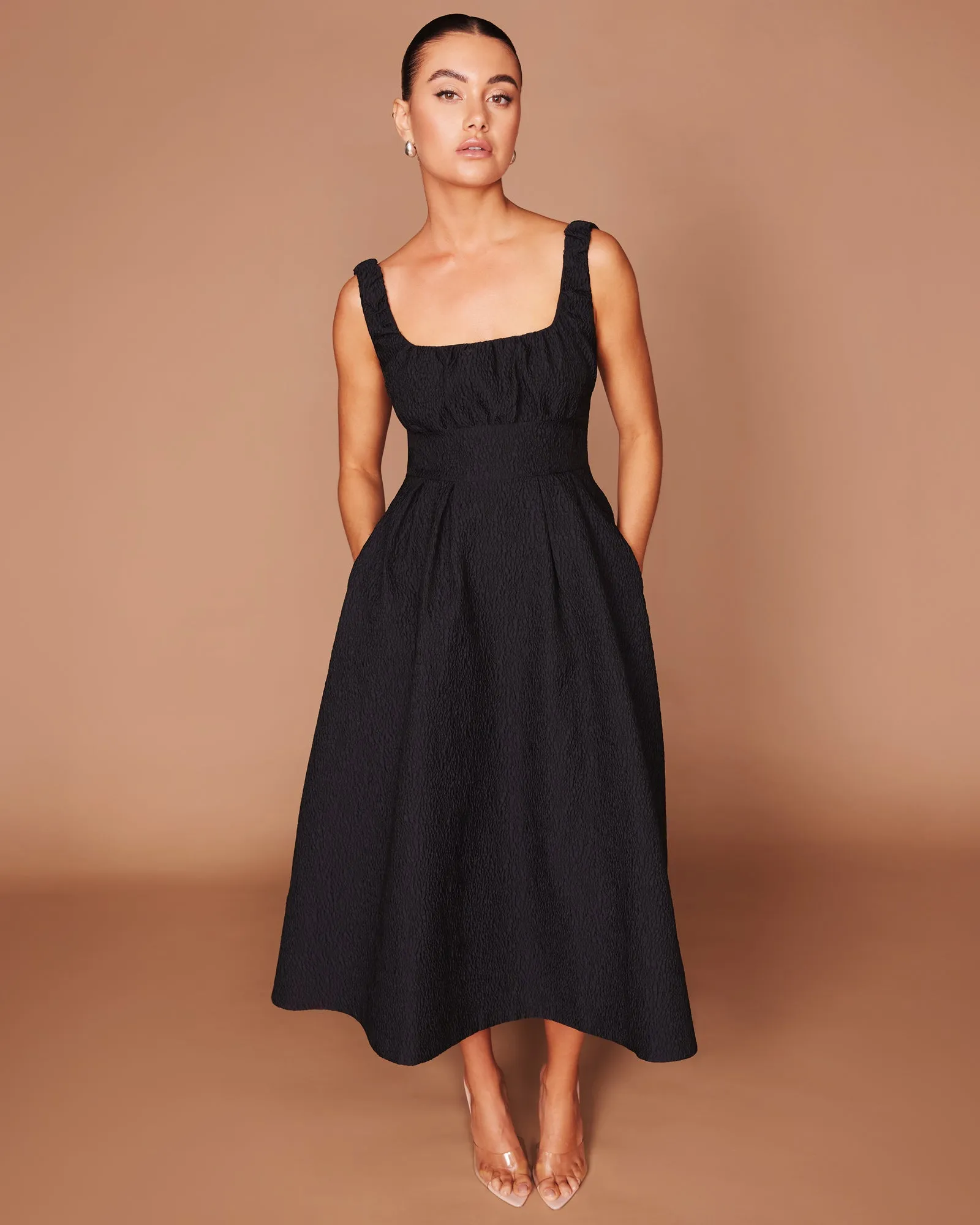 Elsie A-line Midi Dress