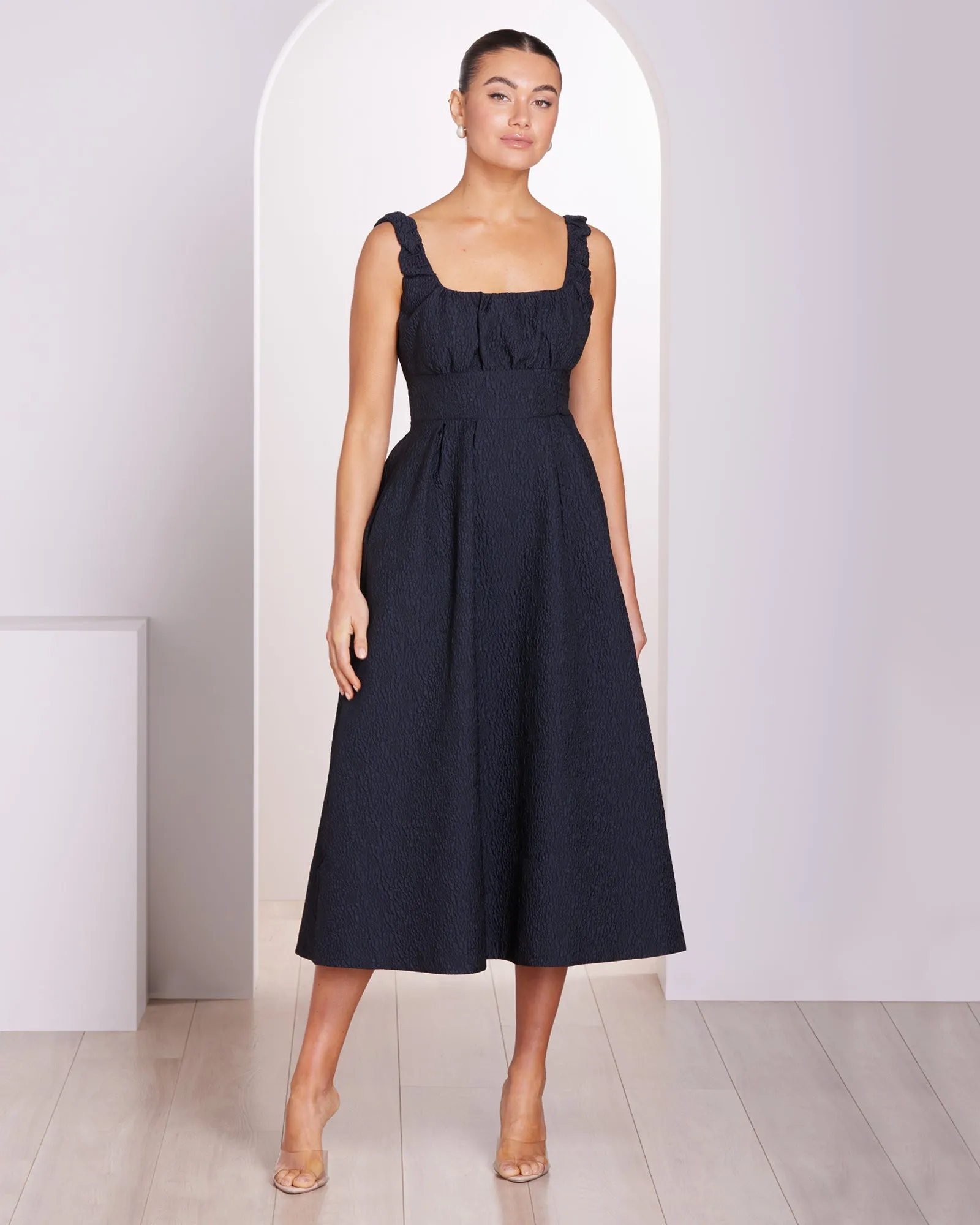 Elsie A-line Midi Dress