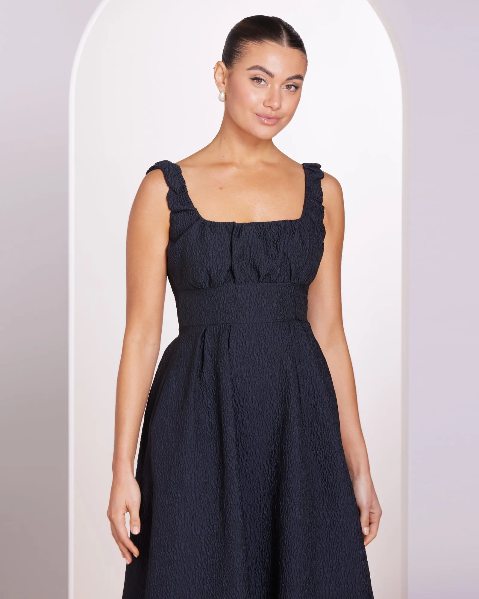 Elsie A-line Midi Dress