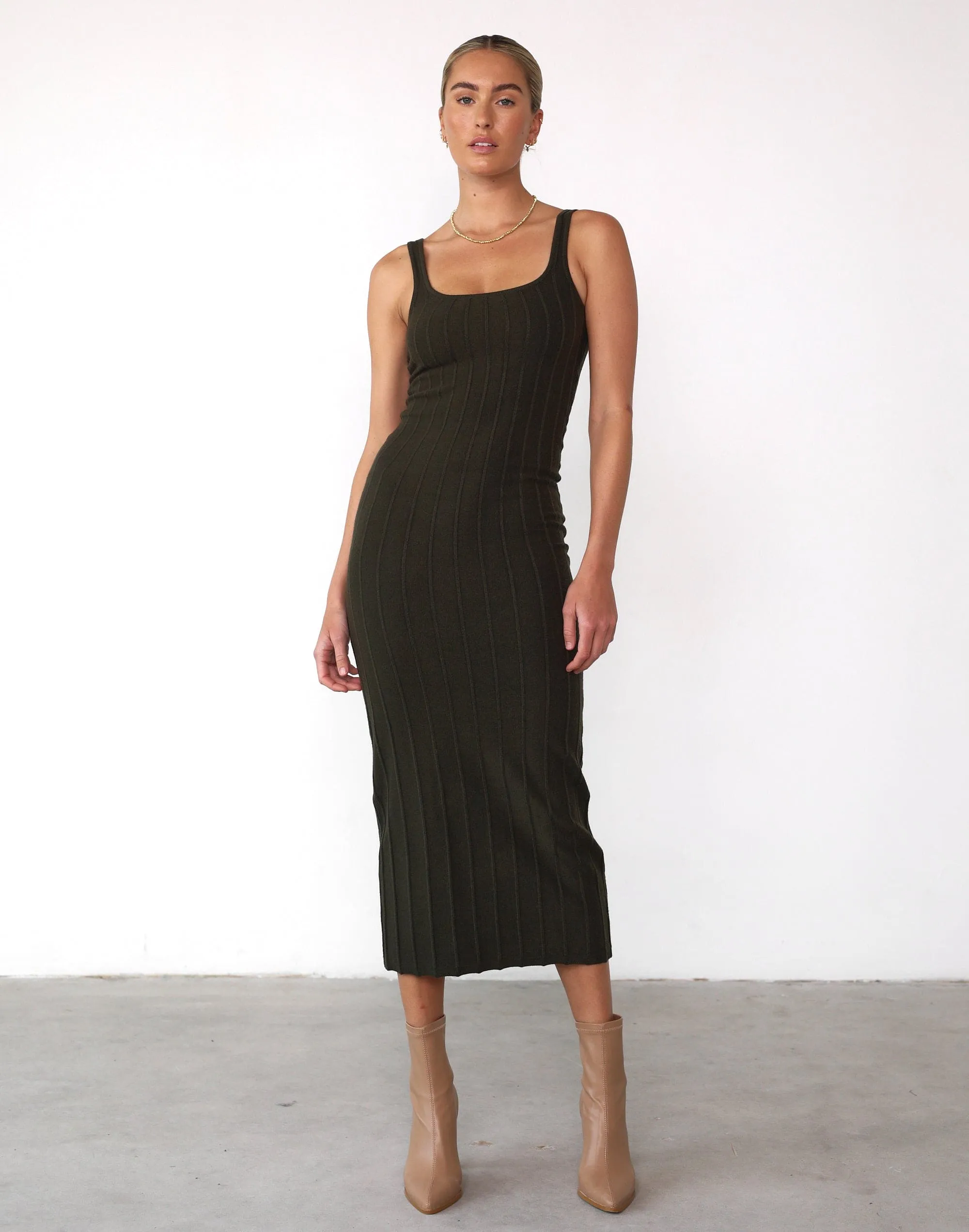 Ephemeral Maxi Dress (Moss)