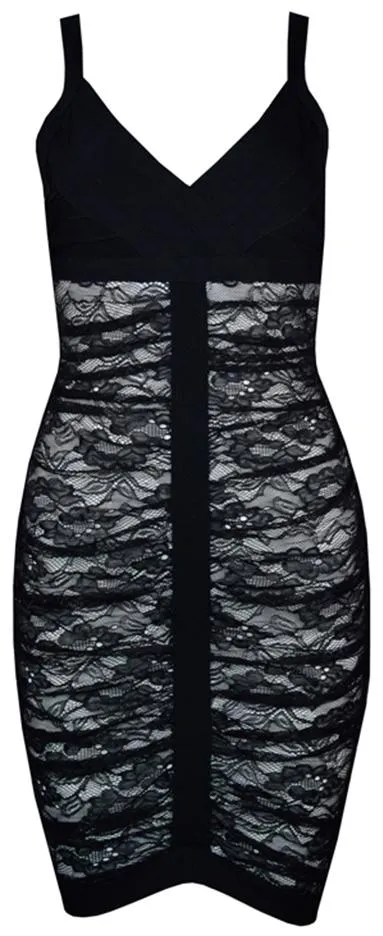 'Esther' Vintage Lace Bandage Dress