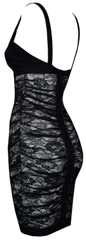 'Esther' Vintage Lace Bandage Dress