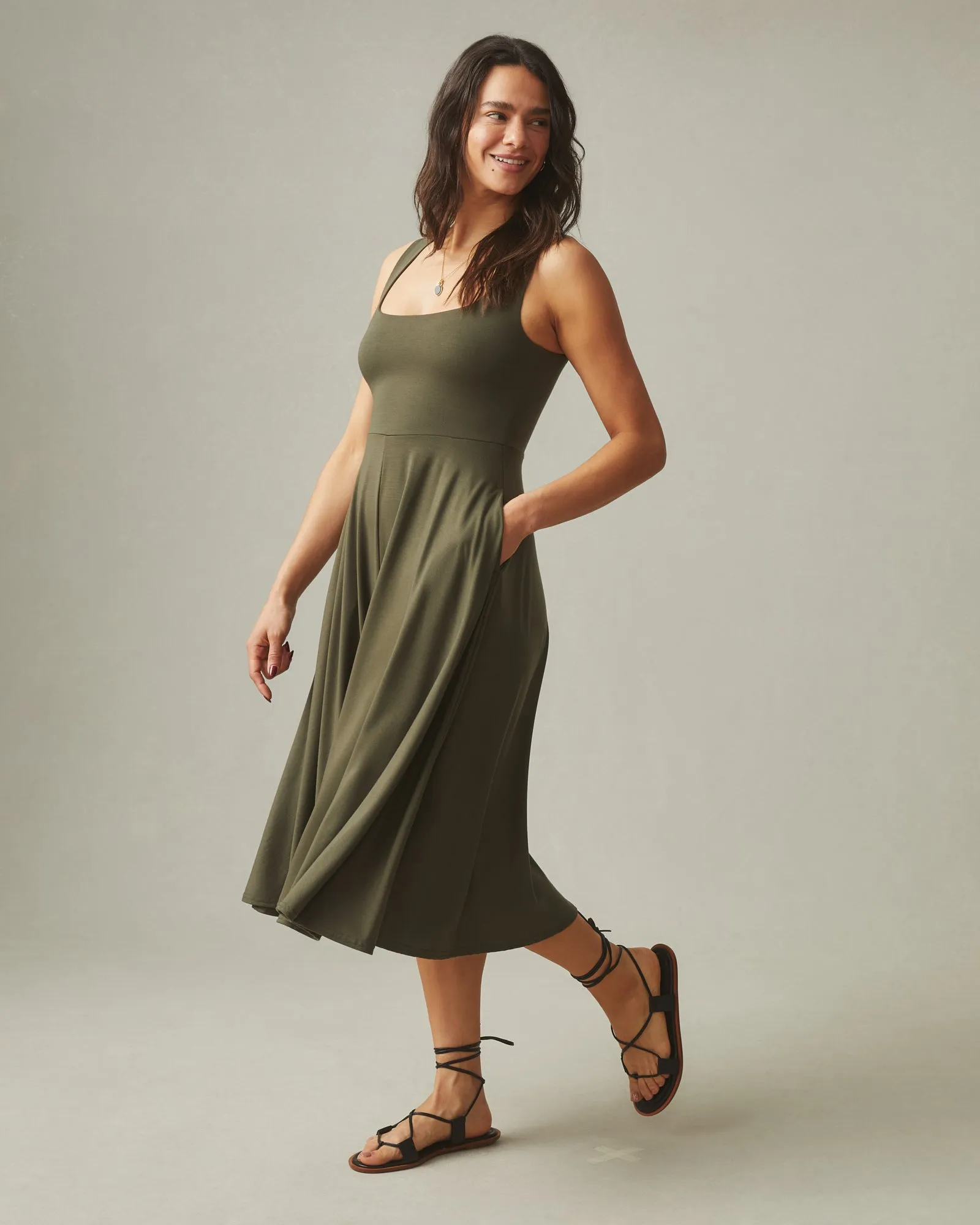 Flex Dress - Olive