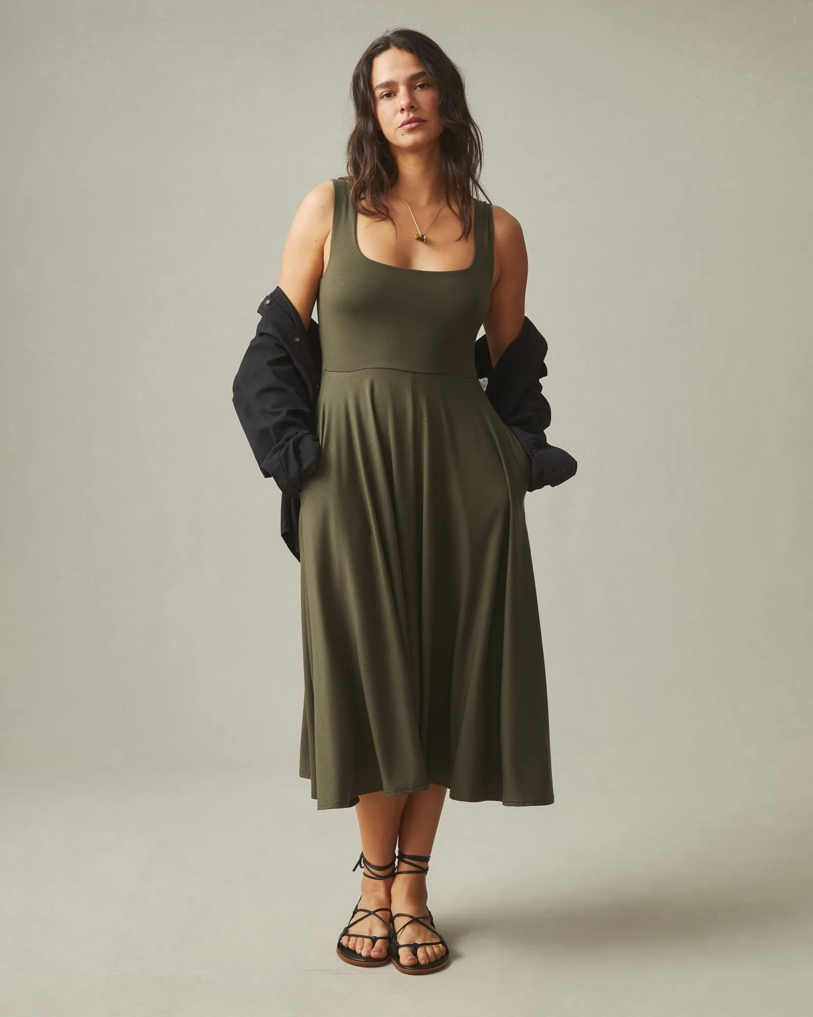 Flex Dress - Olive