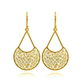 FUSION GOLD MEDIUM EARRINGS FILIGREE