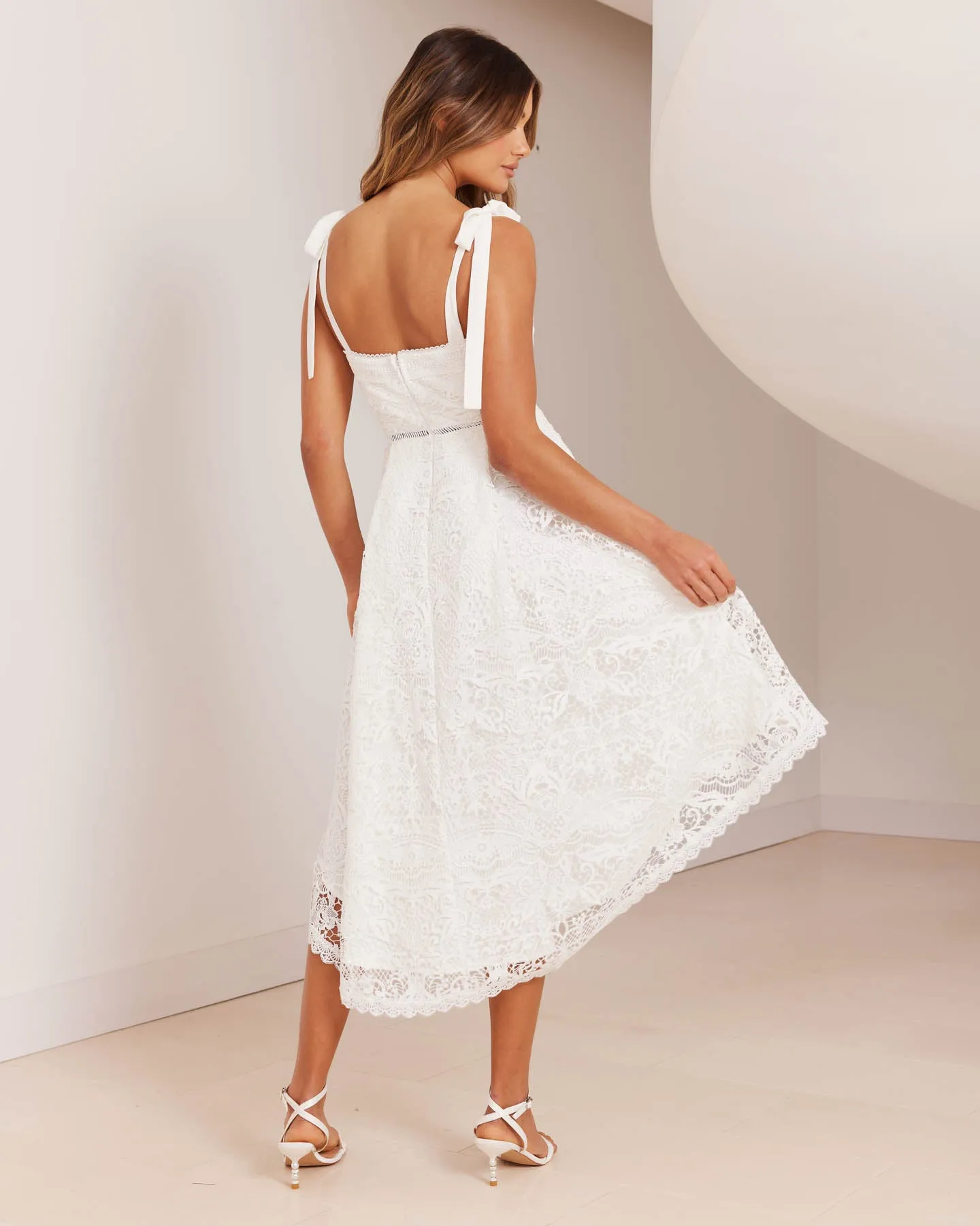 Heidi Dress-White