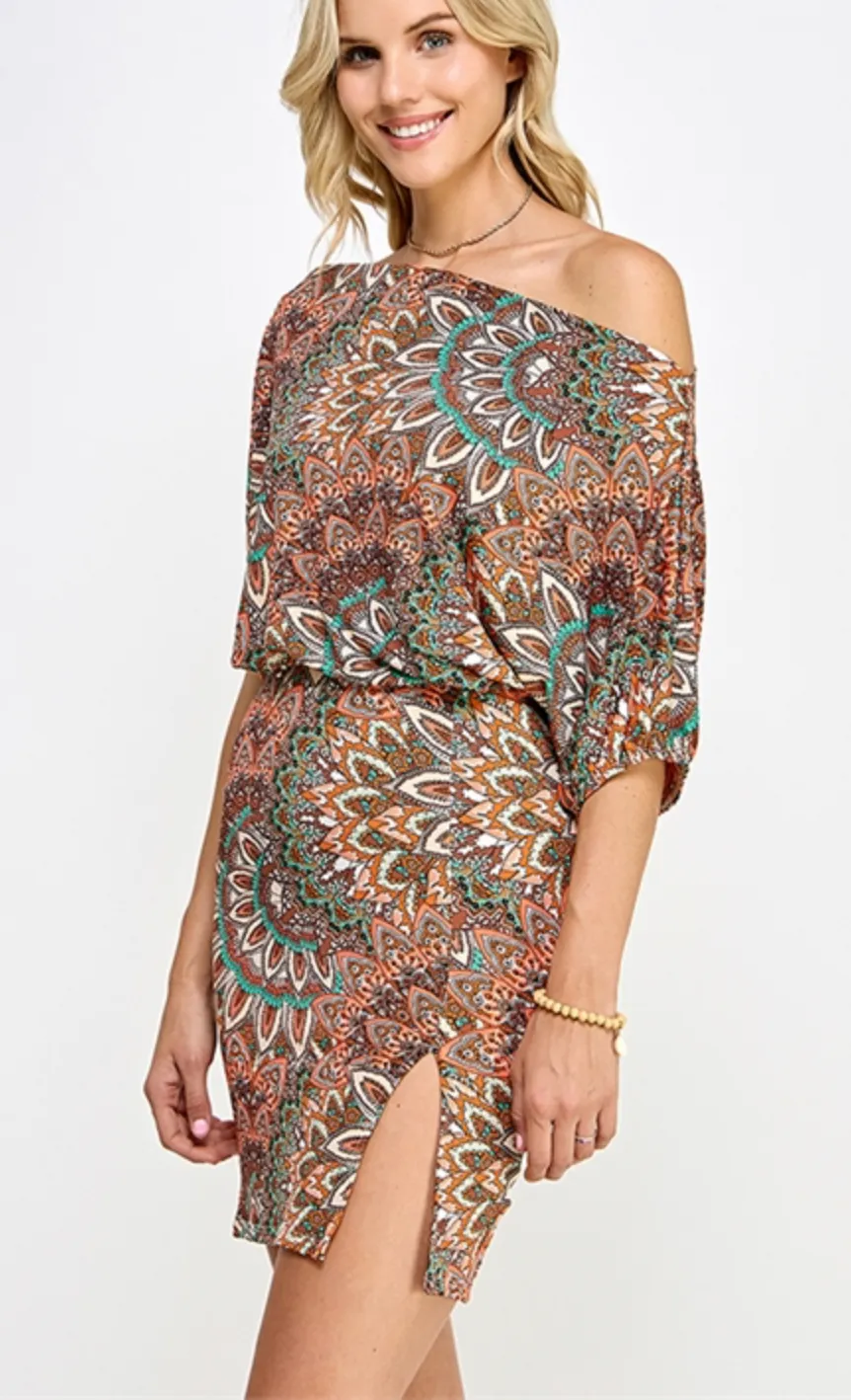 All The Way Up Stylish Patterned Dress - Trendy Summer Fashion