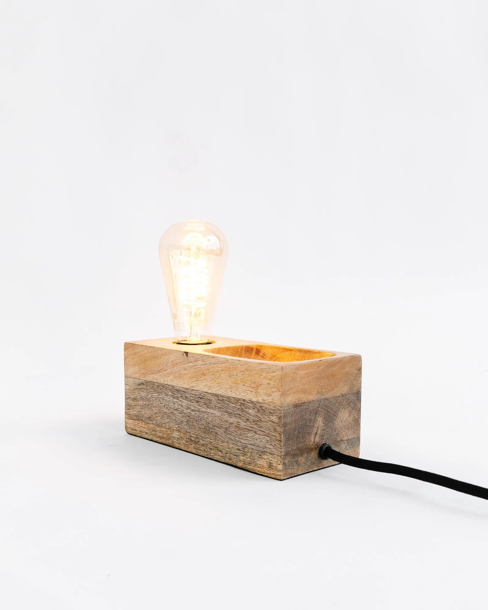 Mango Wood Utility Lamp