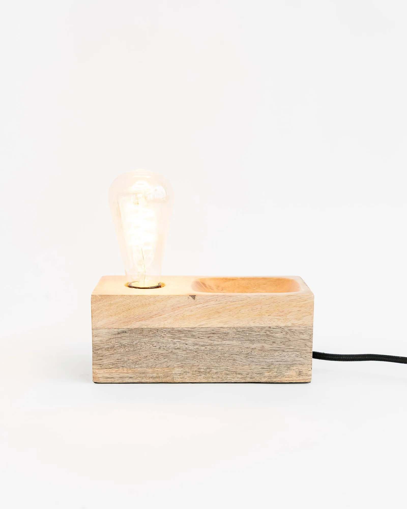 Mango Wood Utility Lamp