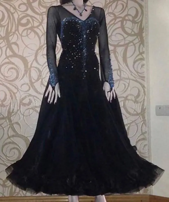 New Black Standard Ballroom Dress