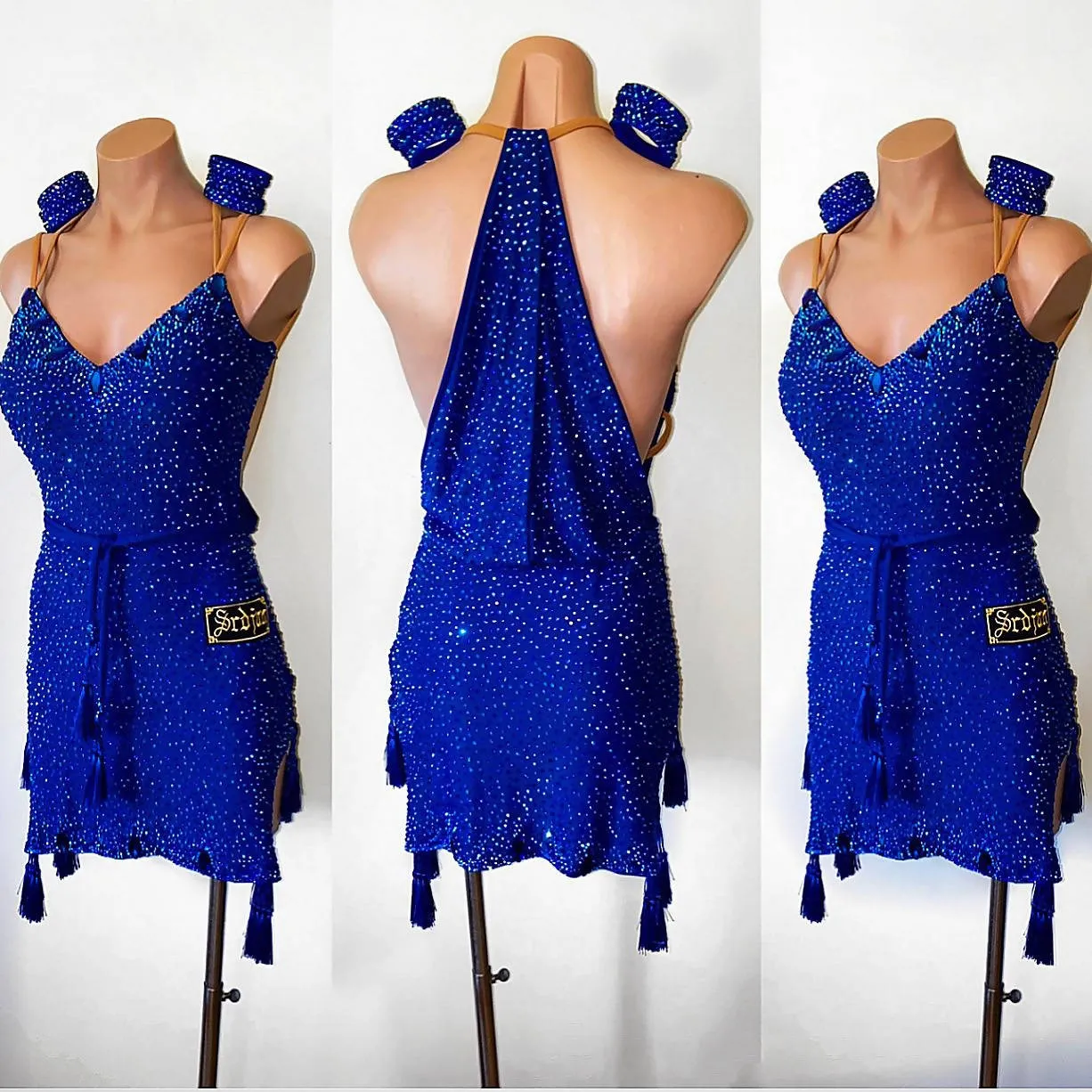 New Blue Sapphire Sponsored Latin Dress