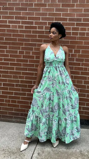 PRINTED LONG DRESS