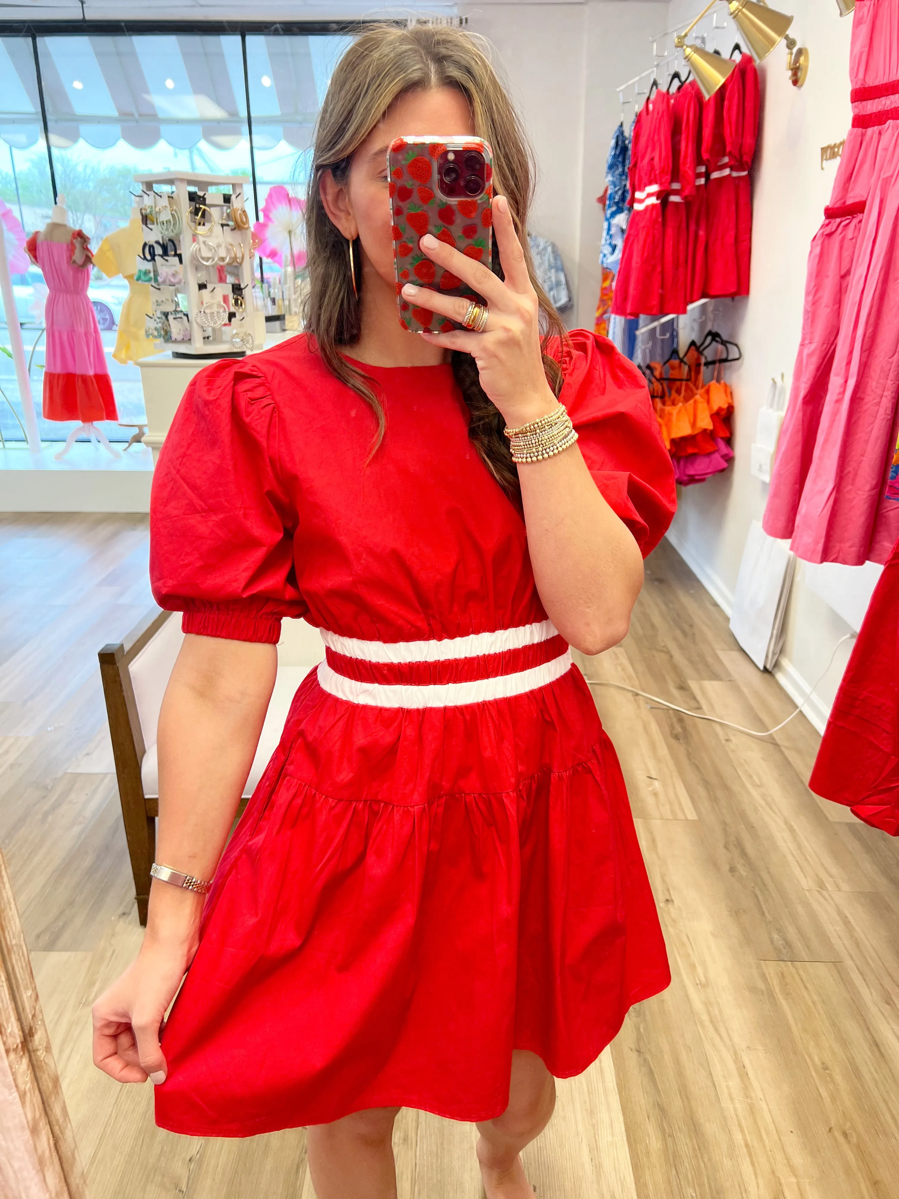 Red Hot Block Dress