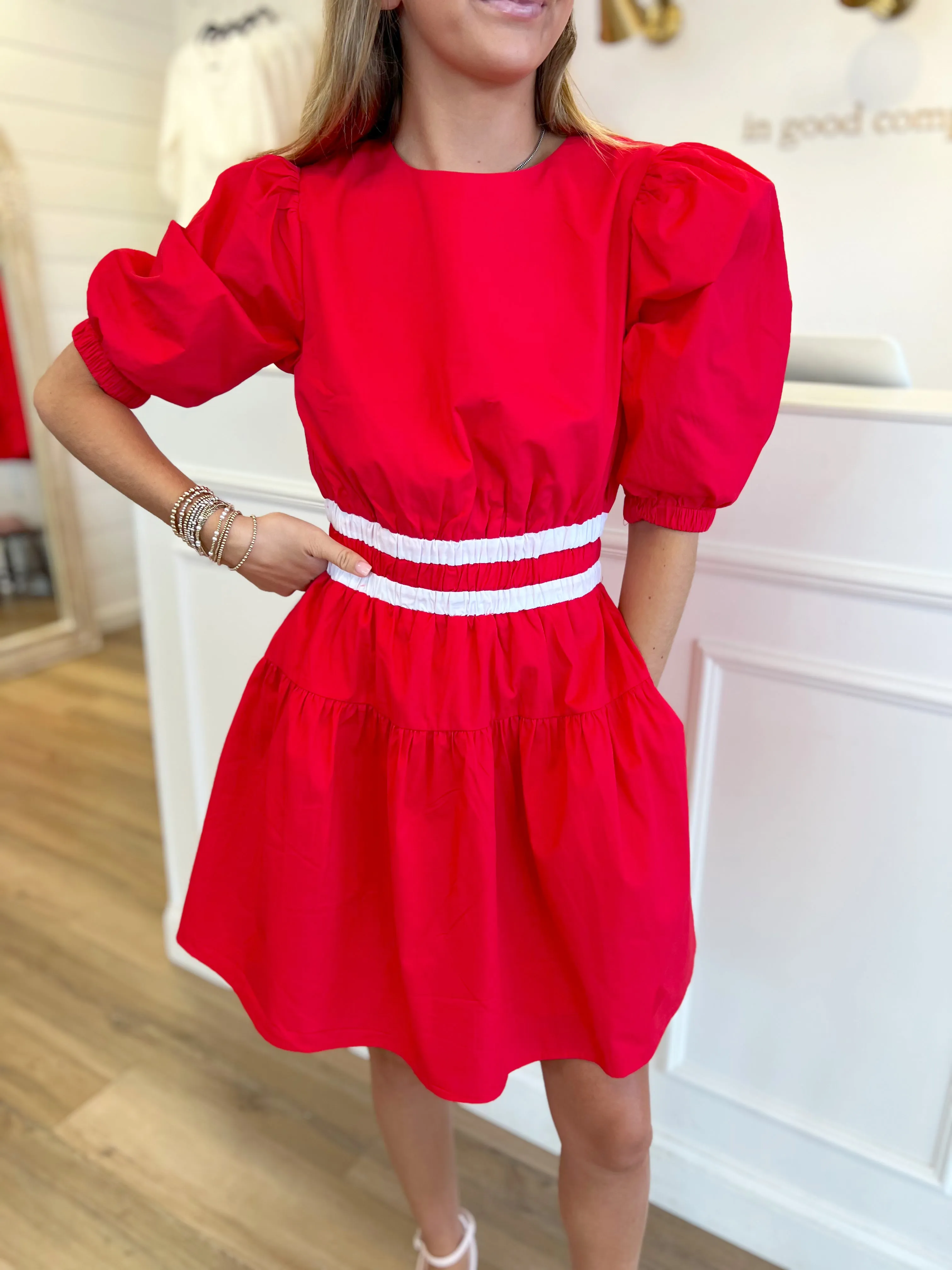 Red Hot Block Dress