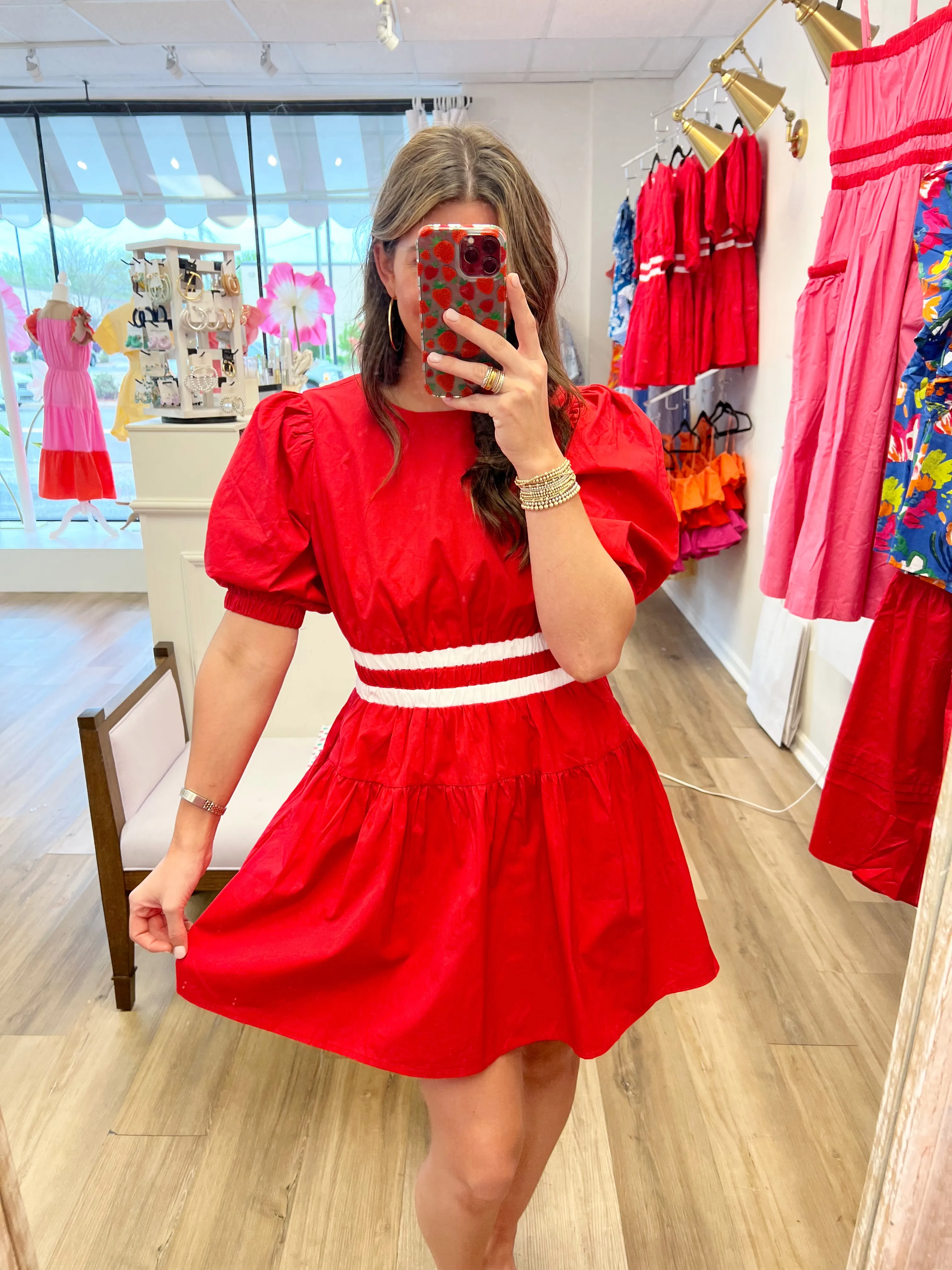 Red Hot Block Dress