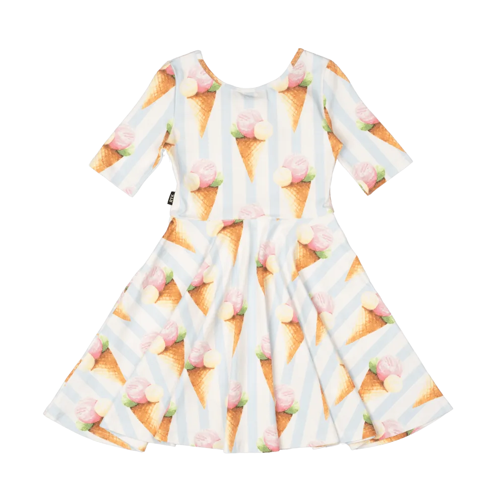 Enchanting Rock Your Baby Gelato Dreams Mabel Waisted Dress for Little Girls