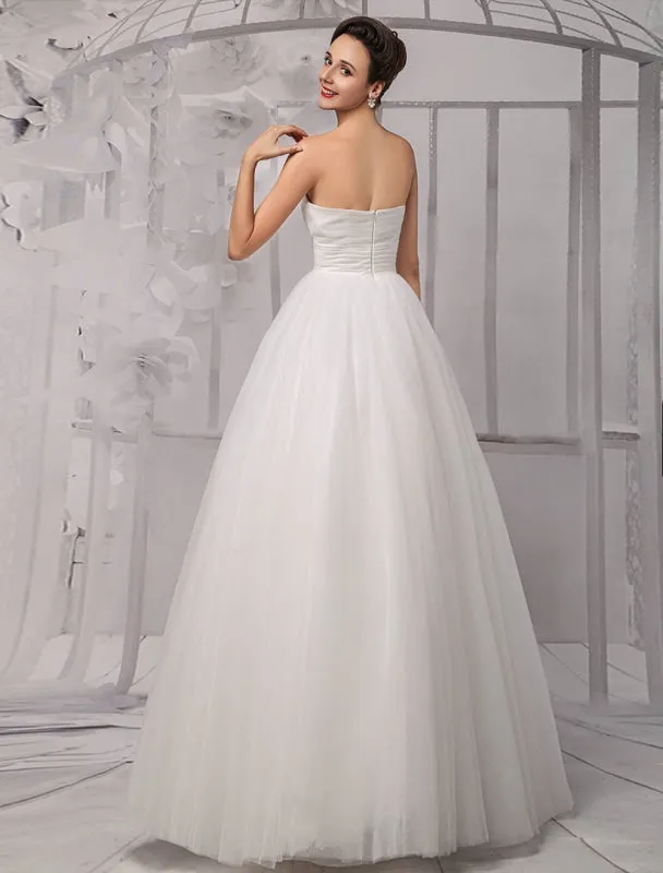 Tull Off-The-Shoulder Ball Gown Wedding With A Lace Wrap Exclusive