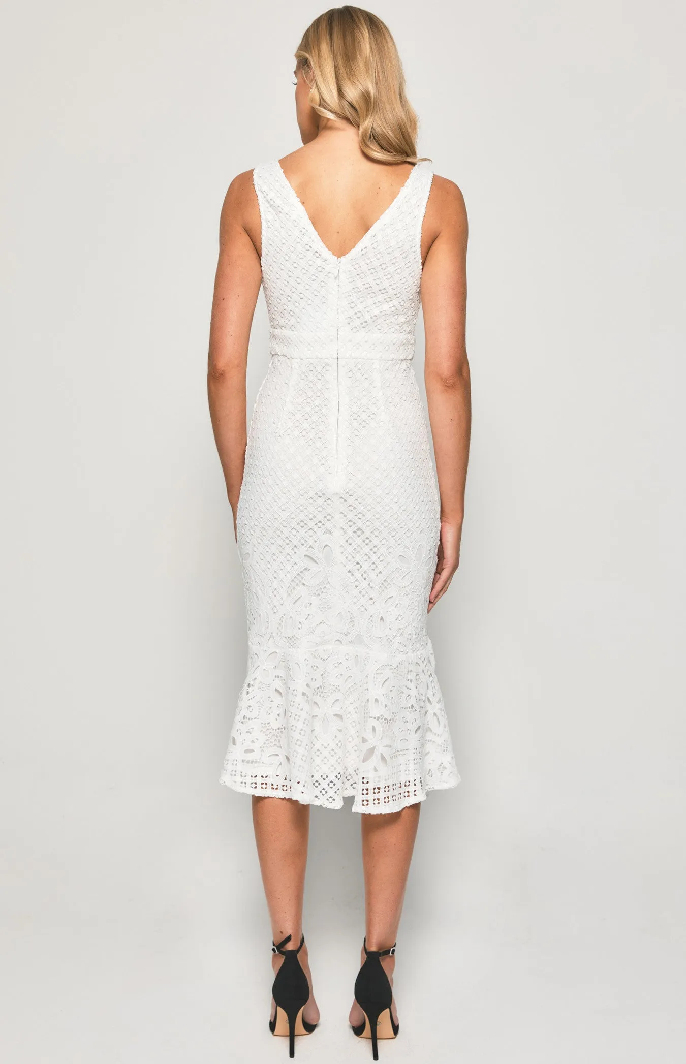 Verena Midi Dress - White