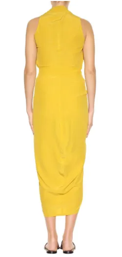 Yellow Wrap Dress